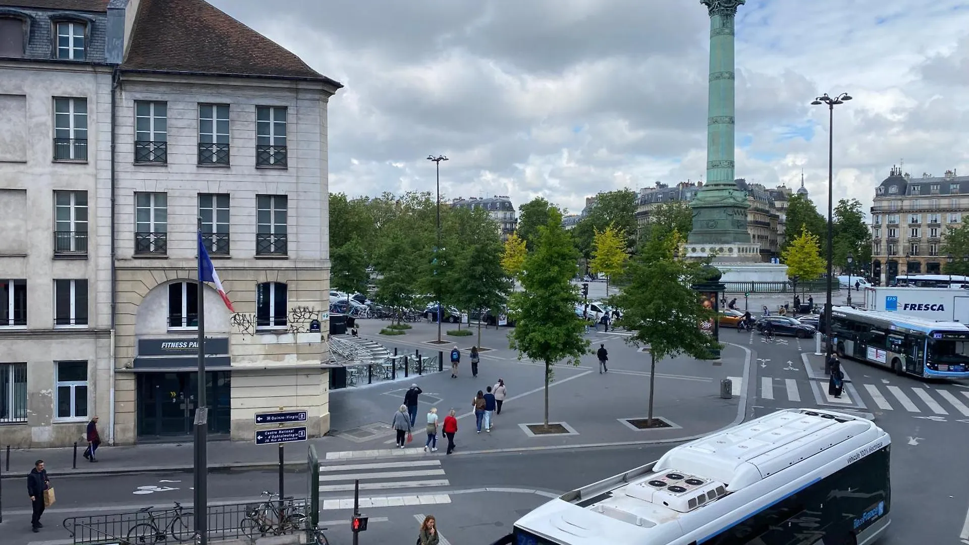 At Place Bastille Near Metro And Maris Modern Paris France